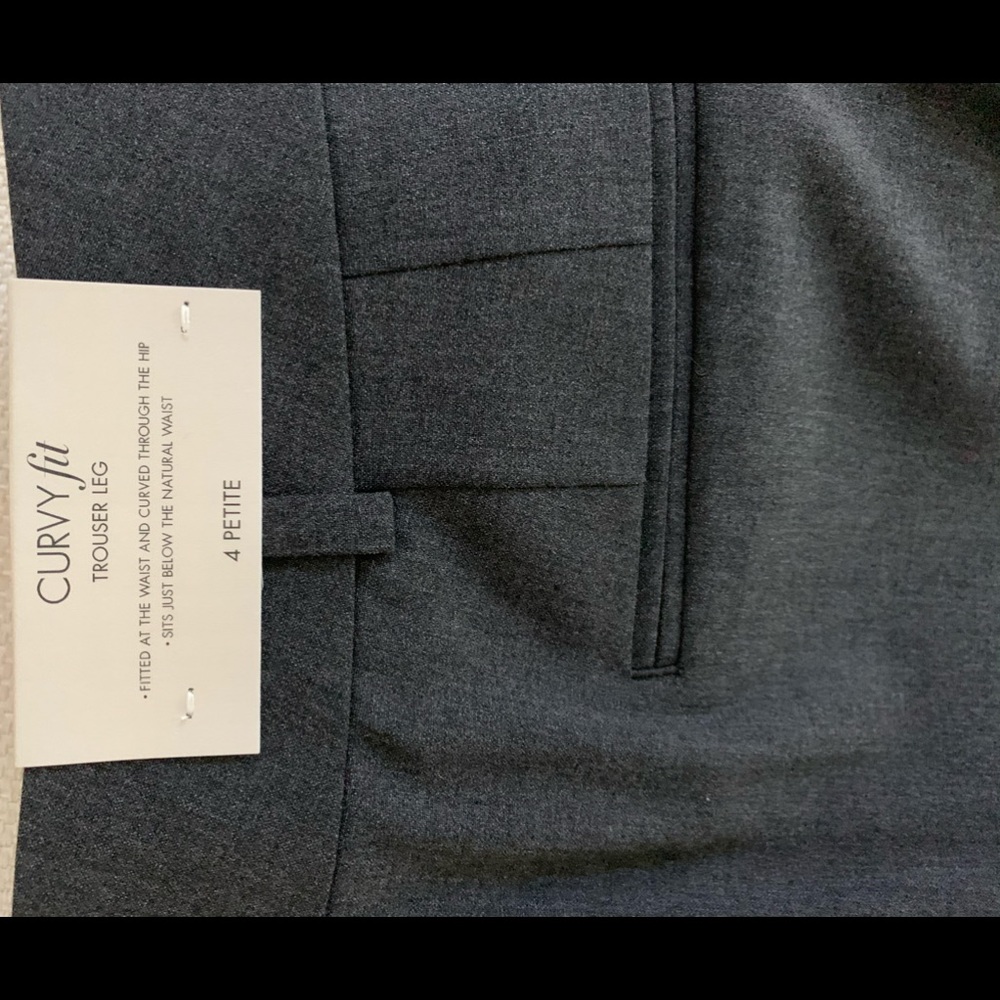 NWT Ann Taylor Charcoal Pant, 4P